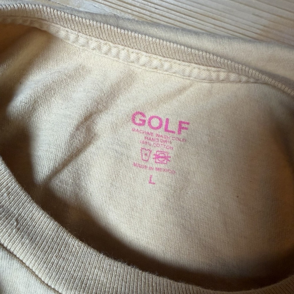 Golf Wang Grinch Graphic T Shirt Cream Large‎ Tyler The Creator Holiday Tee - Picture 6 of 7
